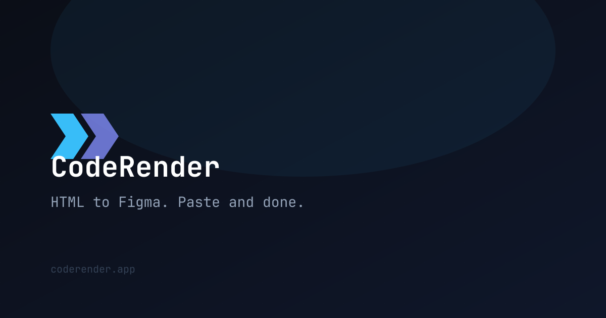Code Rendering Meaning CodeRender — Convert HTML to Editable Figma Designs Instantly